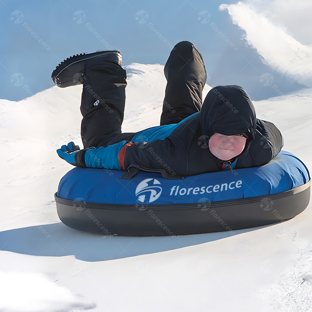Customer Logo Inflatable Snow Tube 40 Inch 44 Inch 48 Inch PVC Snow Sled Sledge For Winter Sports
