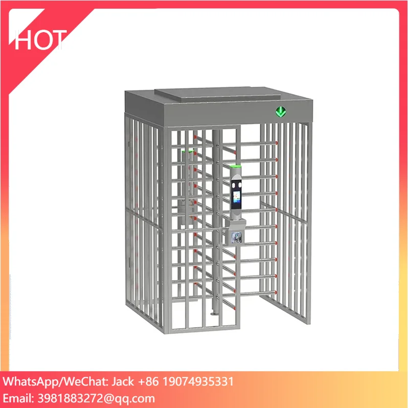 RFID QR CODE Access Control System Full Height Turnstile Rfid Gate For Gym Access Control