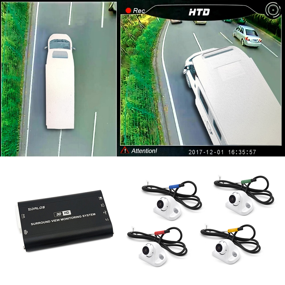 High Quality 3D 360 Degree Dash Camera System Universal Auto Security Video Recorder Waterproof Driving Assistant For Cars