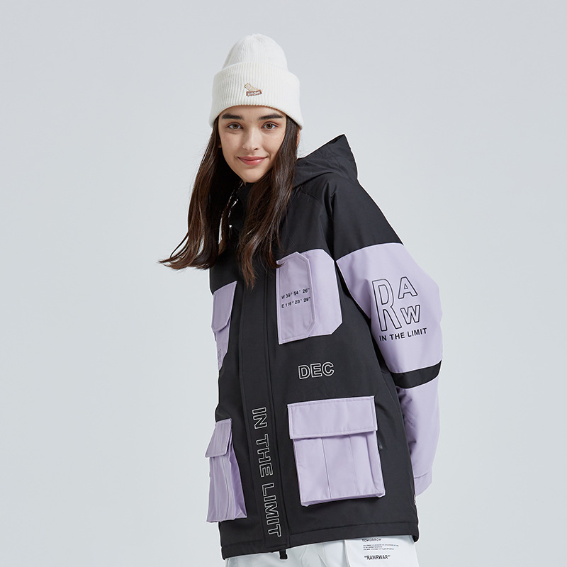 2025 New Ski Jackets Women's Outdoor Sports Snowboarding Windproof Waterproof Skiing Top Coat Men's Winter Thermal Snow Coat