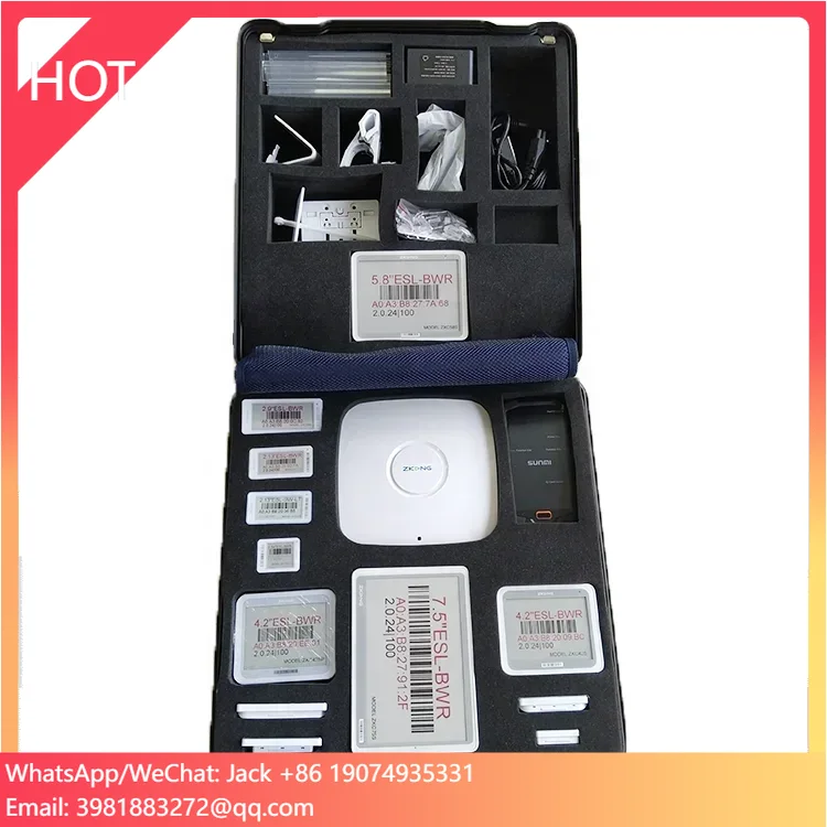 Zkong Supermarket Digital Price Tags Box Kit Professional Esl Display Electronic Price Label Kit Demo Esl Kit