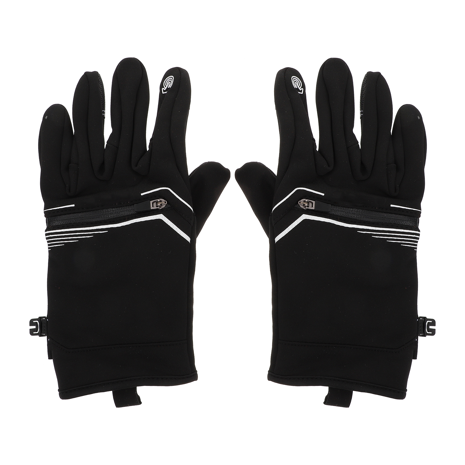 1 Pair Windproof Warm Keeping Gloves For Winter Skiing Cycling Elastic Thermal Gloves Touch Screen Anti-Slip Outdoor Hiking
