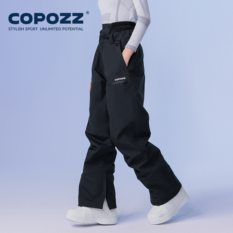 COPOZZ Winter Ski Pants Unisex Women Outdoor High Quality Windproof Waterproof Warm Snow Trousers Winter Ski Snowboarding Pants