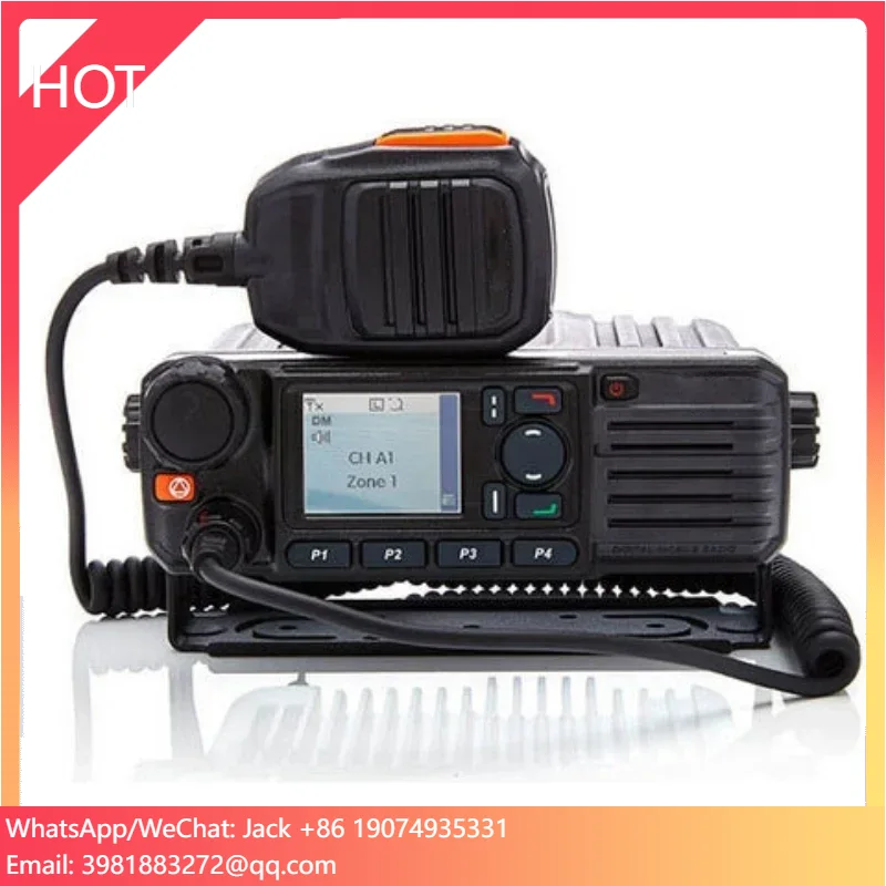 Digital Analog Hytera Hyt HM685 Car Mobile Radio Vehicle Intercom VHF Trunnion GPS Bluetooth High Power Walkie Talkie Long Range