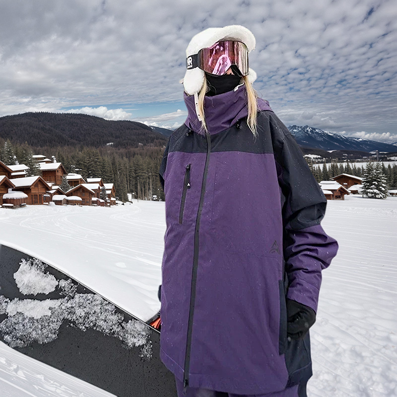 New Hooded Thermal Windproof Waterproof Ski Jacket Woman Man Winter Outdoor Sports Breathable Wear Resistant Snow Skiing Tops