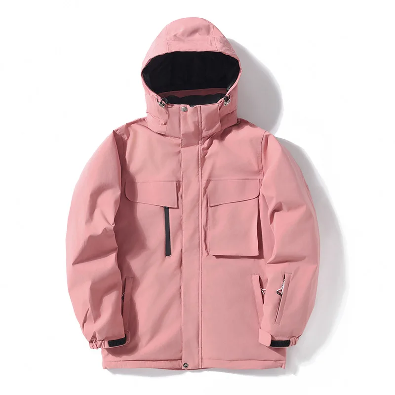 Winter Outdoor Hooded Warm Windproof Man Ski Jacket Waterproof Breathable Wear Resistant Snowboarding Sports Women's Snow Coat