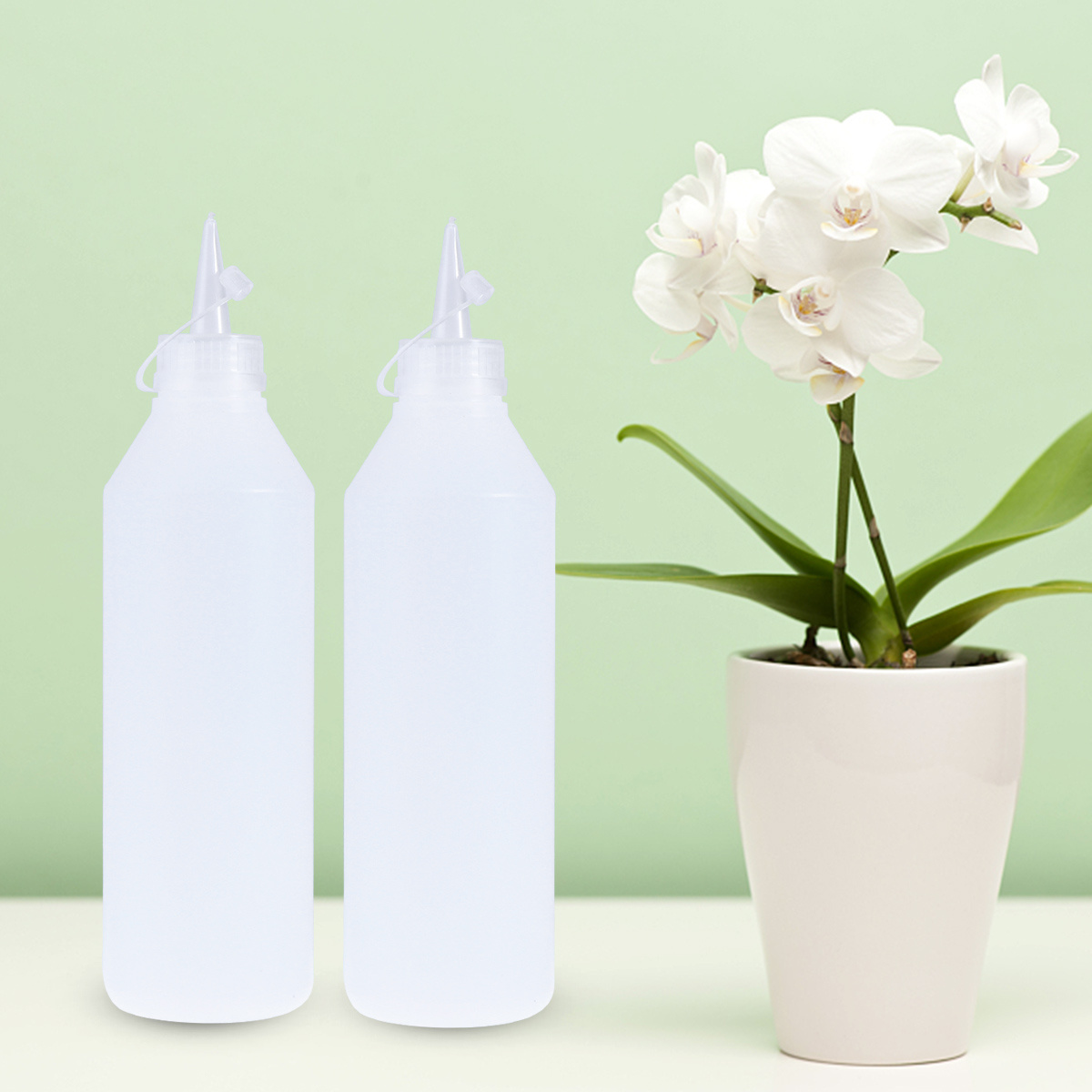 2 PCS Leakproof Precision Glue Bottle Empty Bottles with Tip Liquid Dispense Small Squeeze for Liquids Plastic