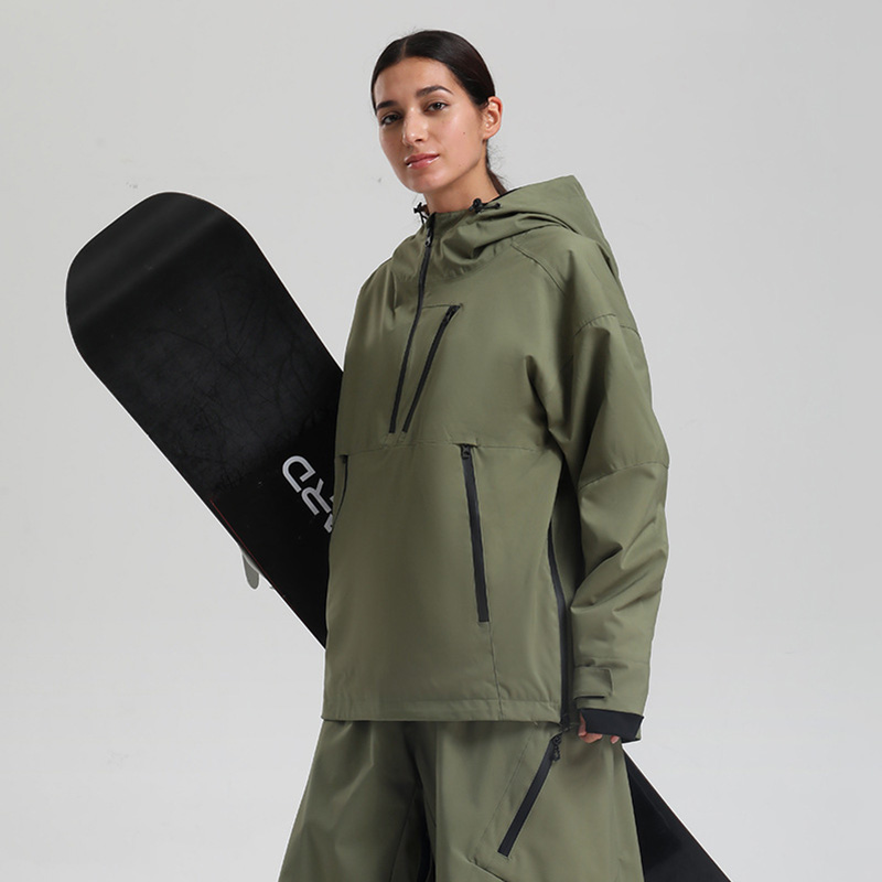 New Winter Thermal Loose Ski Jacket Women Outdoor Snowboard Sports Breathable Windproof Skiing Tops Man Waterproof Snow Clothes