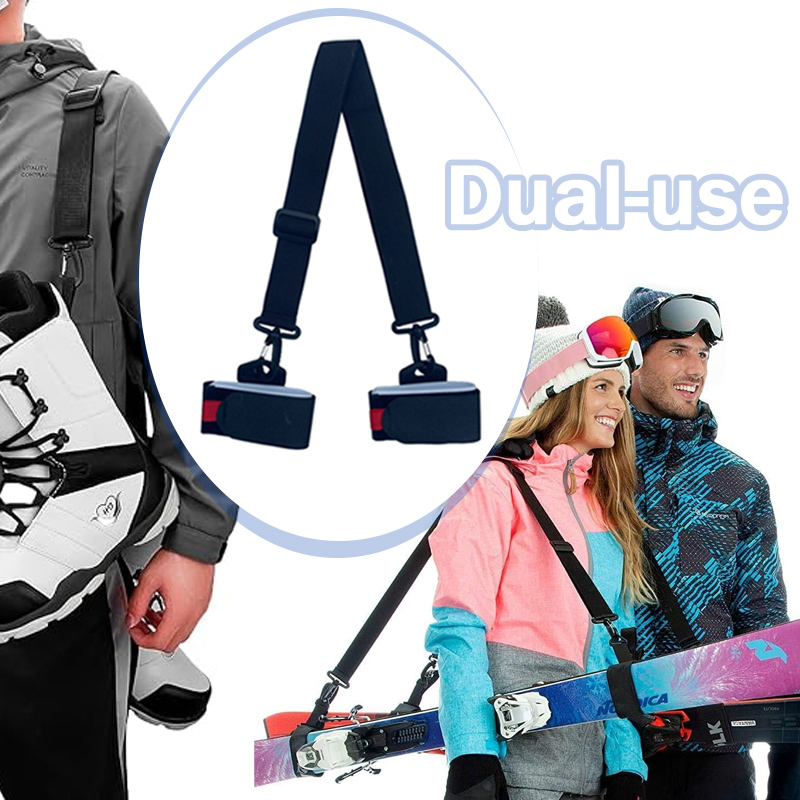 Ski Carrier Strap Durable Men Women Shoulder Carrier Lash Snowboard Shoulder Strap for Snowboard Winter Outdoor Ski Accessories