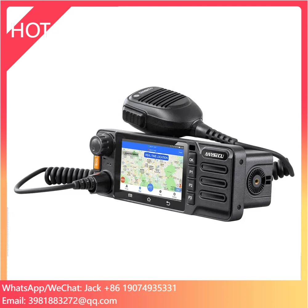 W9 TM-9 Big Screen Mobile Radio 4G Wifi LTE Dual Band Long Range Car Walkie Talkie Zello Radio Realptt Two Way Radio