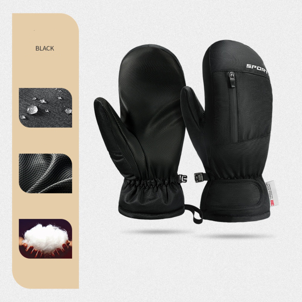 Ski Winter Snowboard Accessories Winter Gloves - Waterproof Touch-Screen Thermal Thick Snow Mittens for Cold Weather