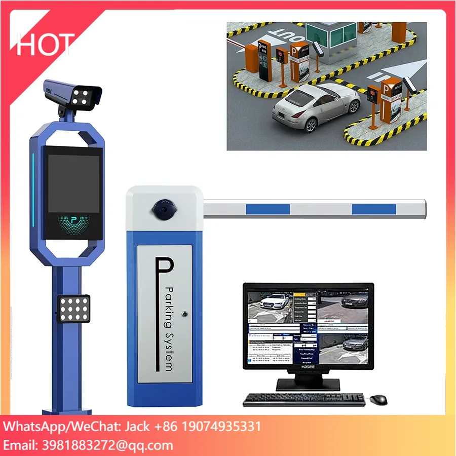 Intelligent Automatic RFID Vehicle Parking Lot Management Car Park Ticket Barrier Control System UHF Parking Control System