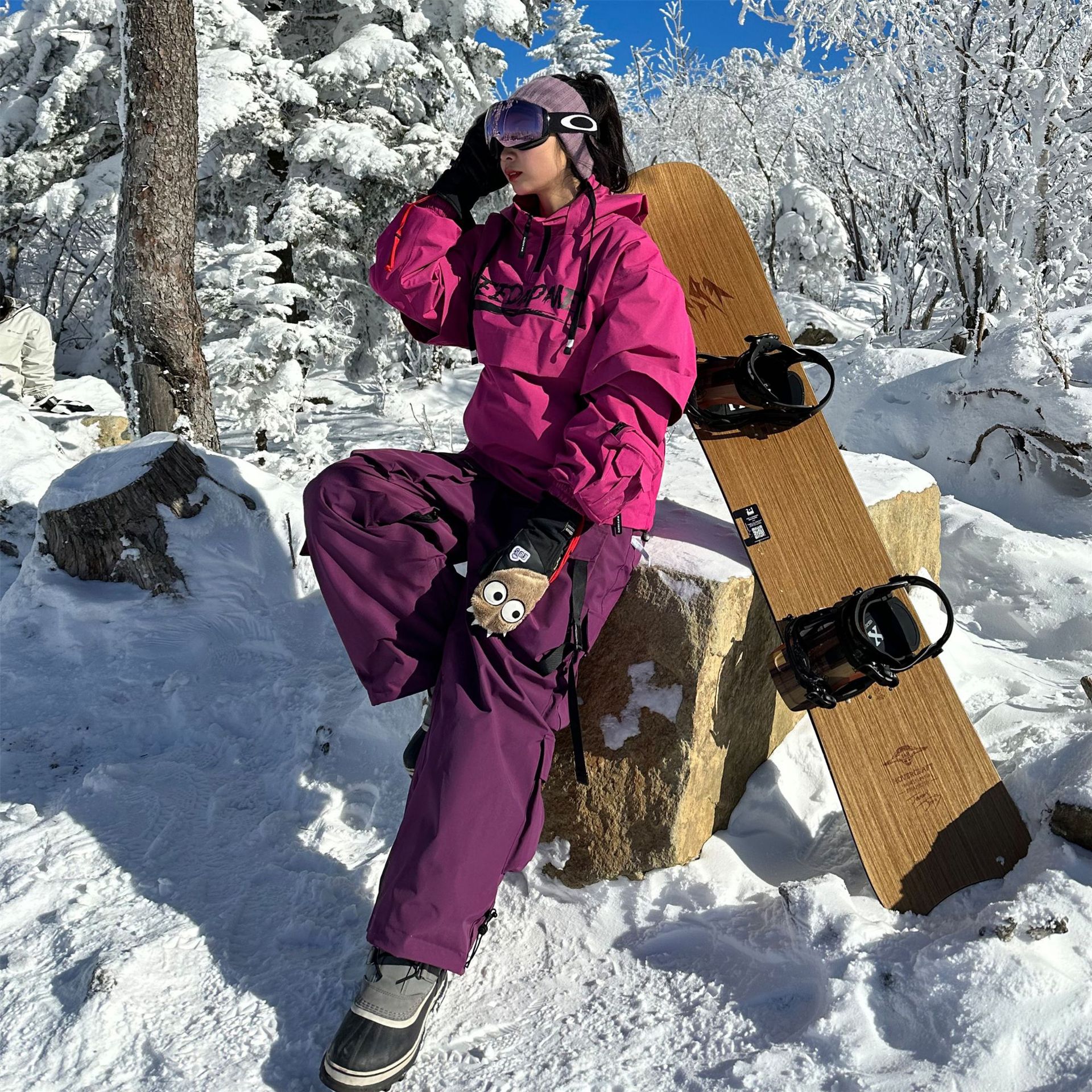 2025 Winter Couple Ski Suit Set Snowboarding Set Outdoor Snowsuit Waterproof Windproof Ice Jackets + Pants for Men and Women