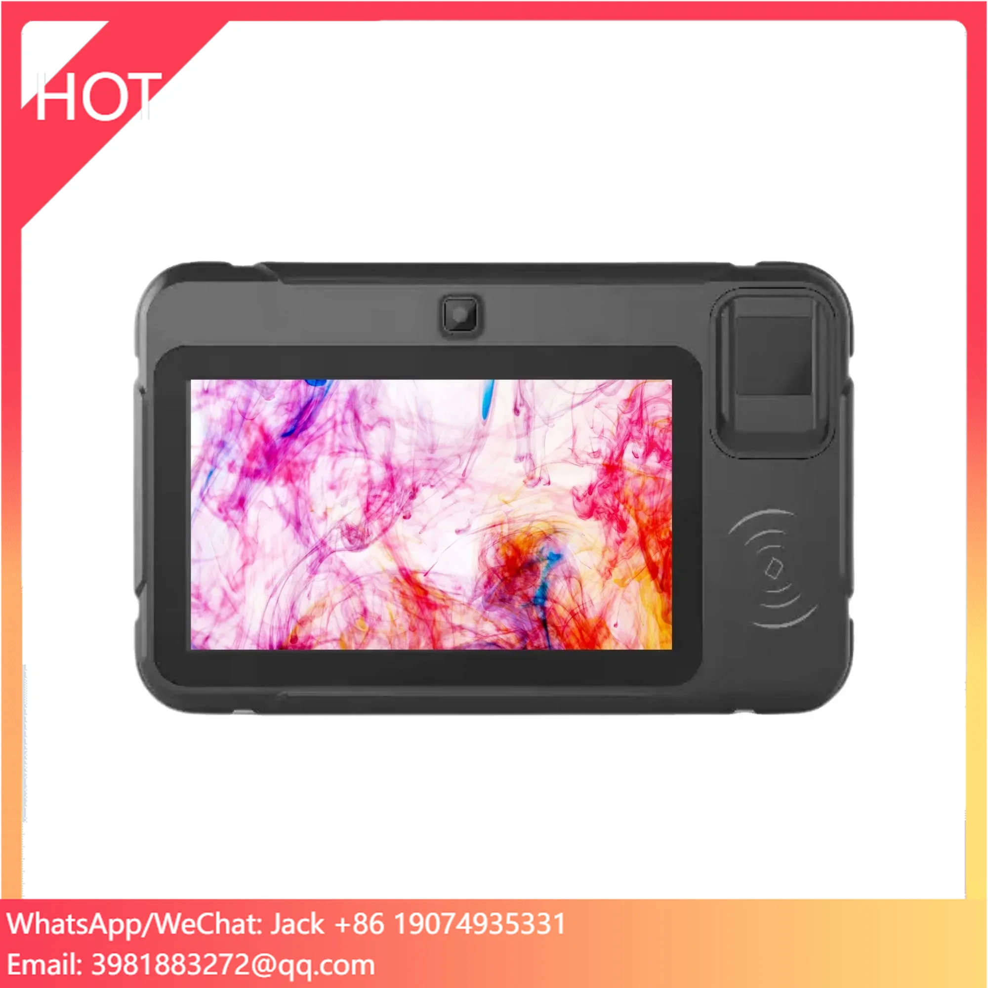 Thinckin  Customization 7 Inch Mobile Biometric Fingerprint Reader For University Bank Hotel Insurance