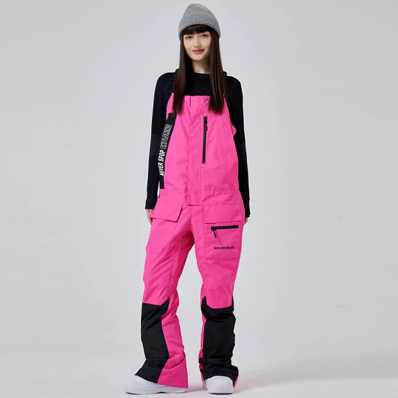 New Winter Snowboarding Pants Woman Windproof Waterproof Skiing Overalls Outdoor Sports Breathable Wear Resistant Ski Trousers