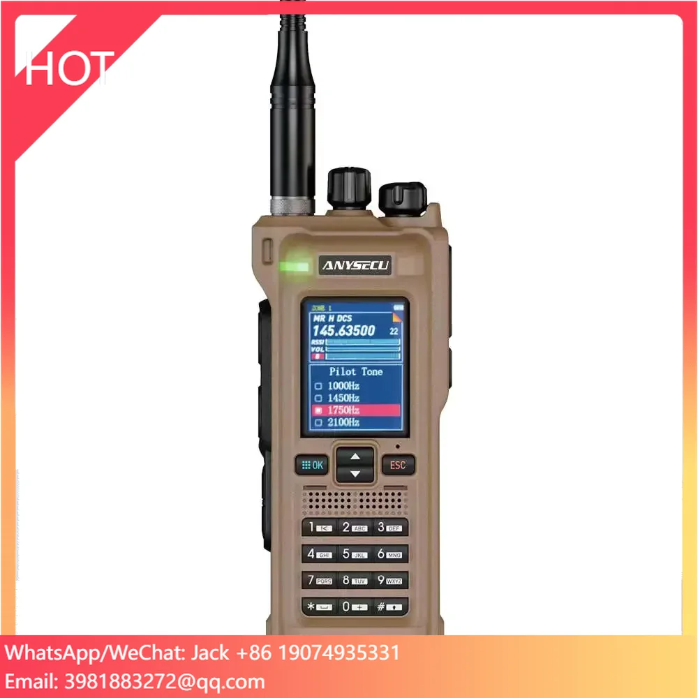 GT-12 Analog Radio Air Band Frequency UHF VHF AM FM Walkie Talkie With 960 Channels Portable PTT Walkie Talkie
