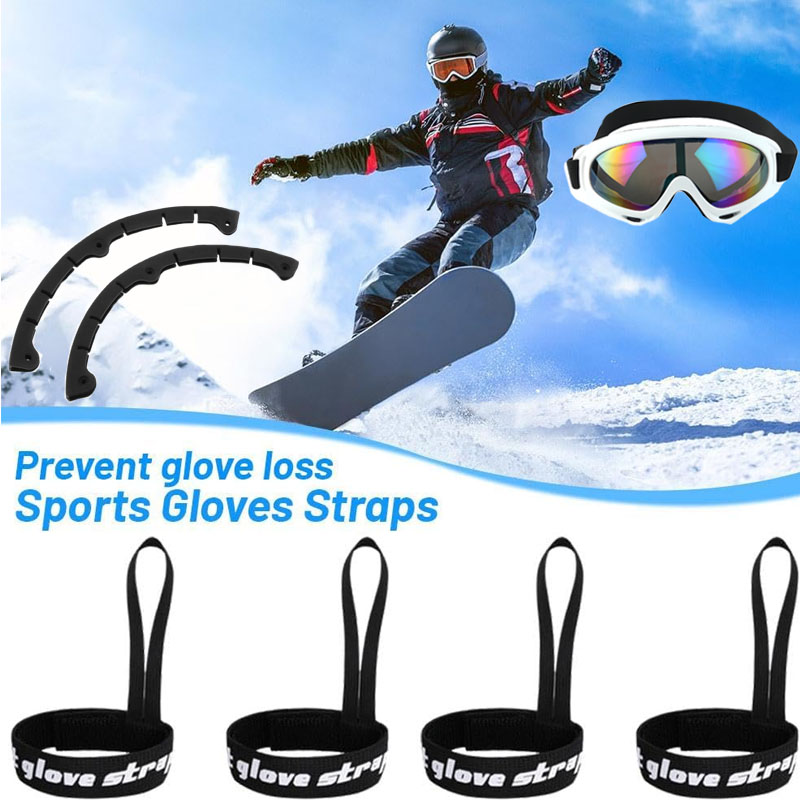 Sport Glove Safety StrapSki Gloves Elastic Wrist Leash Handcuffs Snowboard Protection Bar Snowboard Tips Protector Fit Accessary