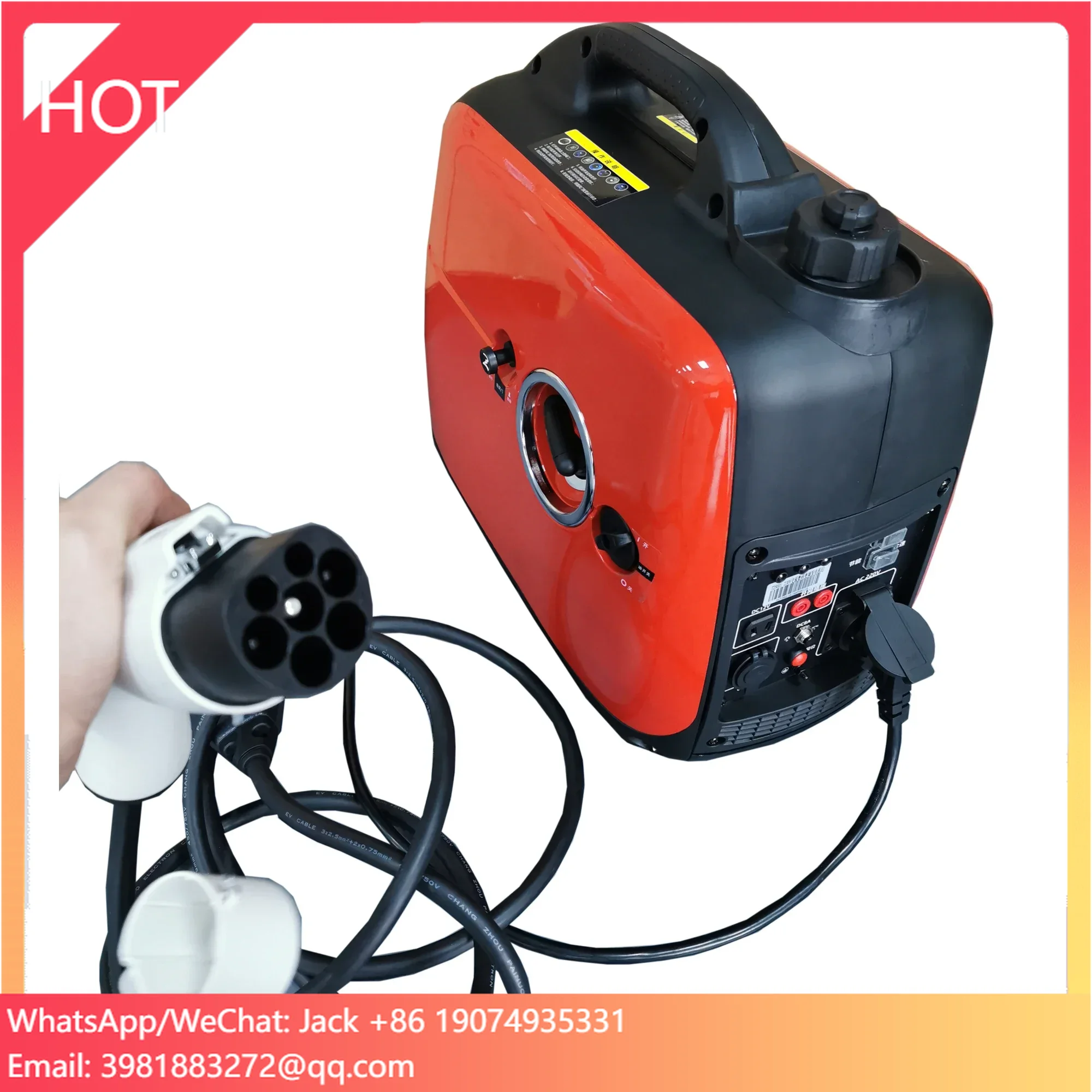 Emergency Extended Range Portable Charging Station For Tesla 120V 220V Mini Mobile EV Charger