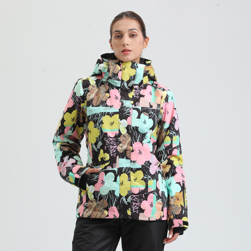 2025 New Woman Skiing Hoodie Jackets Winter Outdoor Single Double Board Warm Ski Coats Windproof Waterproof Snowboard Clothing