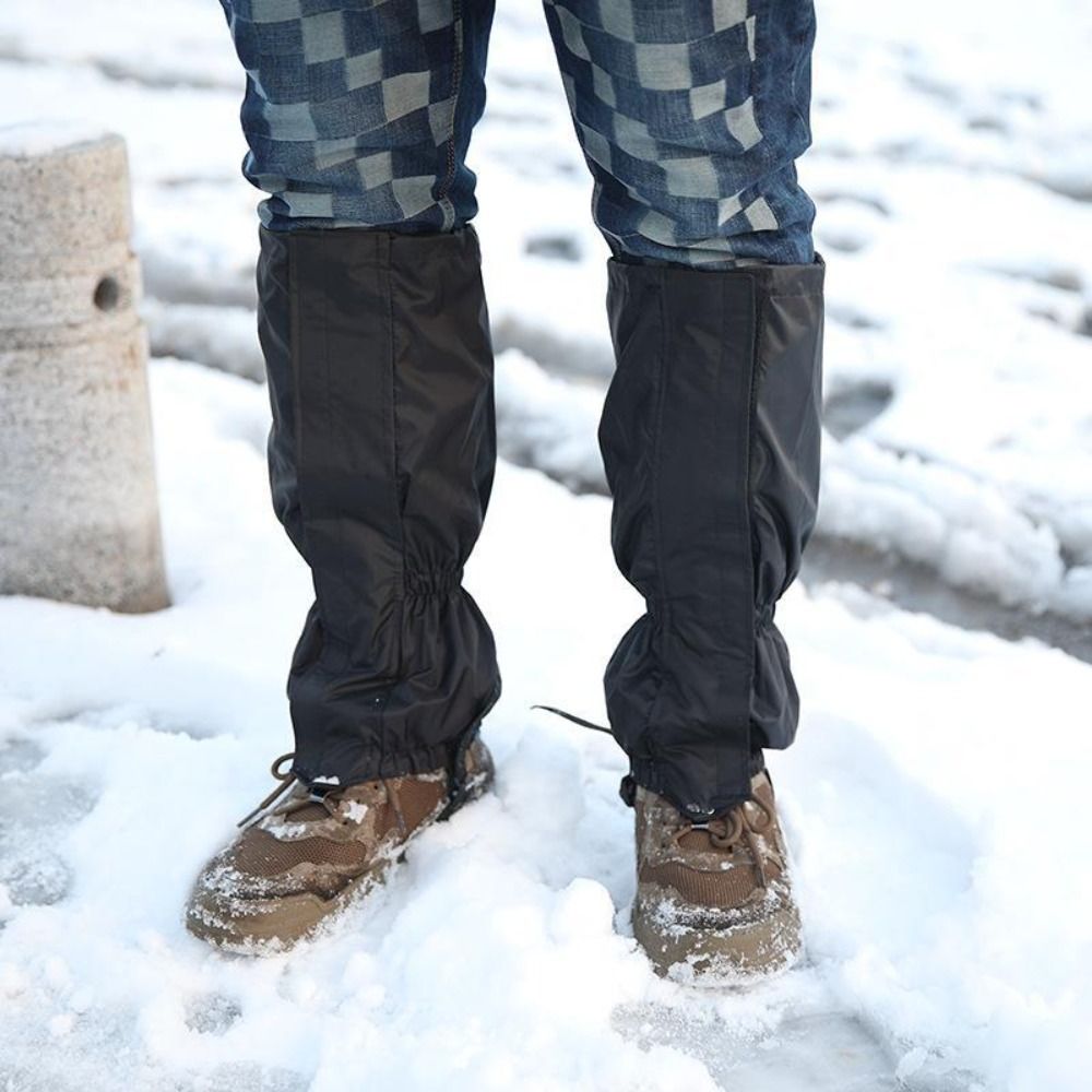 Long Tube Winter Outdoor Leg Gaiters Keep Warm Adjustable Pants Shoes Cover Elastic Strap Waterproof Legs Protection Guards