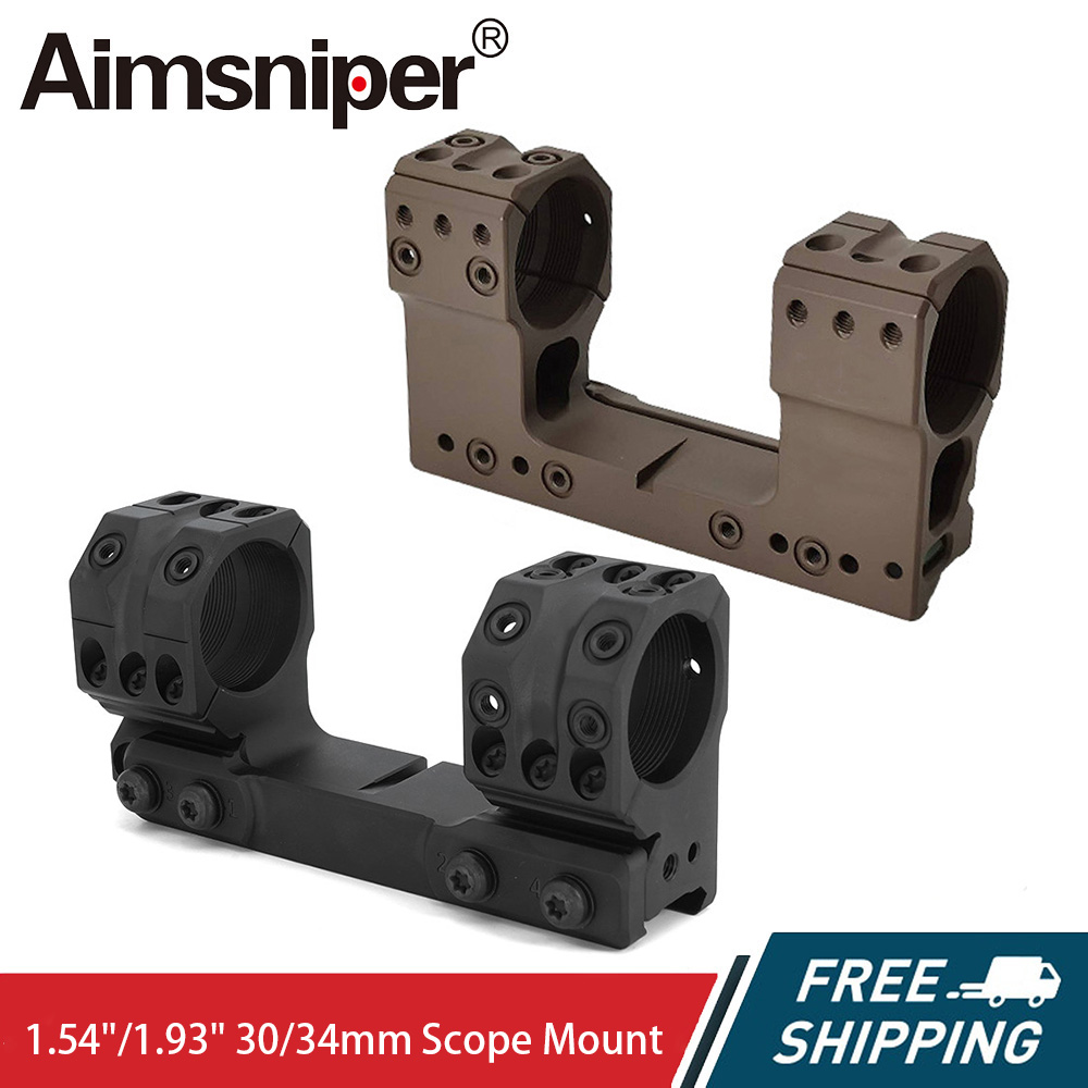 SP Cantilever Scope Mount - 30/34mm One-Piece Riflescope Mount, 1.54"/1.93" Center Height for 20mm Picatinny & Weaver Rail