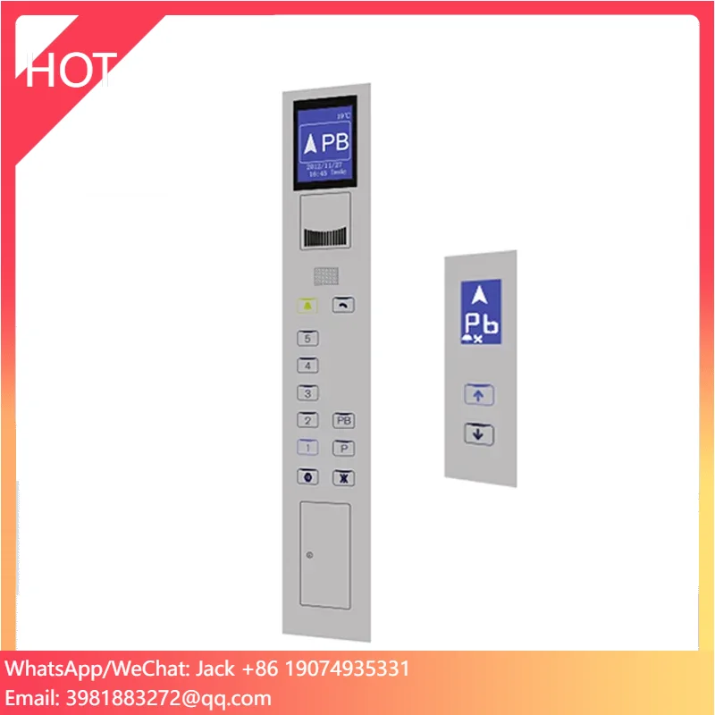 Stainless Steel Material Cop Lop Elevator Button Panel Price With LCD Display