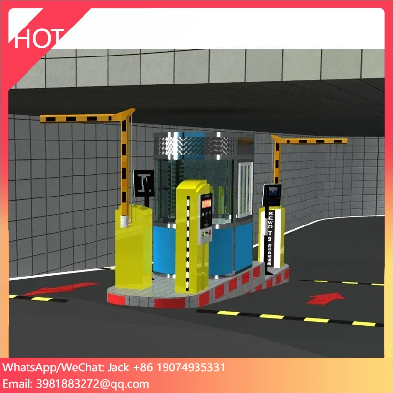 SEWO Automatic Boom Barrier Folding Arm Security Parking Entrance Gate for Underground Car Garage Parking Traffic Controller