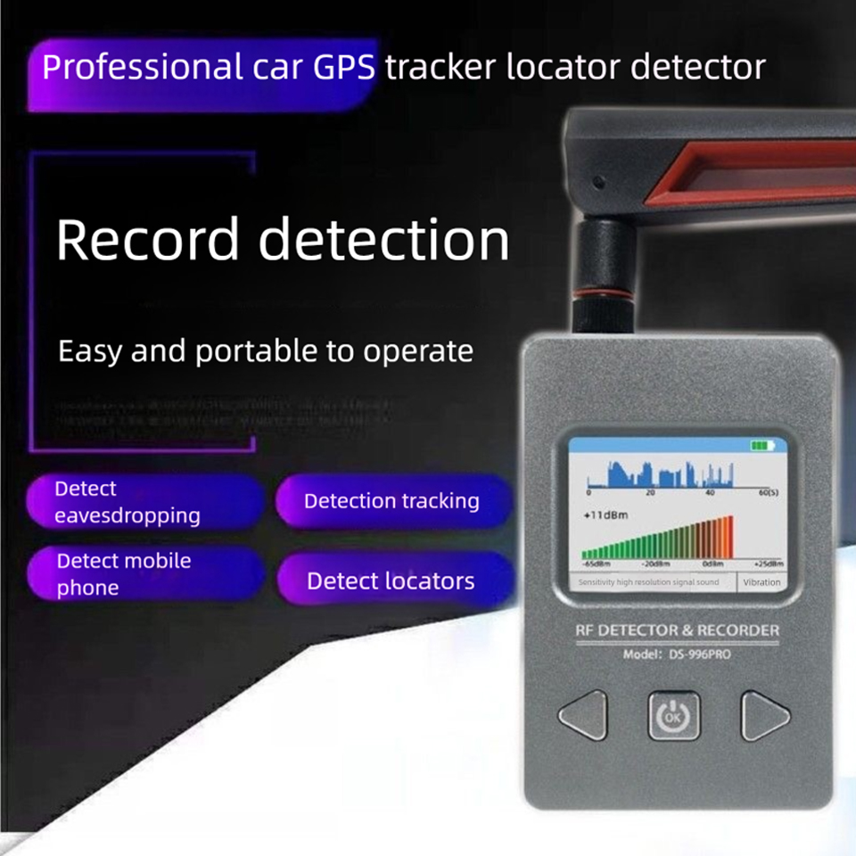 Anti-Spy Detector 50MHz-4GHz Detect hotels Hidden Cameras/Car GPS Trackers Find Wireless Bugs/Pinhole Camera 2-5G Signal Scanner