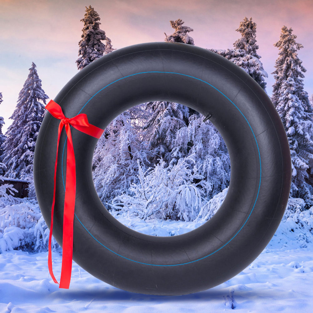 Thickened Durable Inflatable Snow Sled Inner Tube Winter Skiing Outdoor Airtight Valve Heavy Duty For Kids Adults Christmas Gift