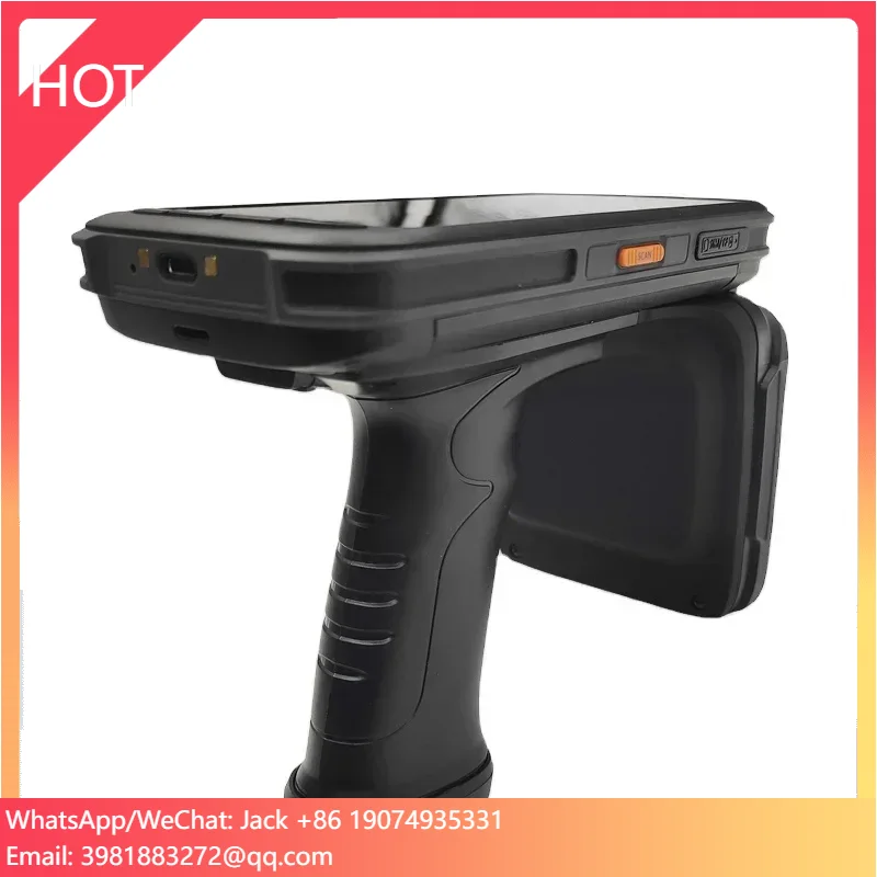 QR Code RFID Tracking Inventory Reader 18000-6C Protocol C72 UHF Collector Handheld Scanner Barcode Collecting Machine