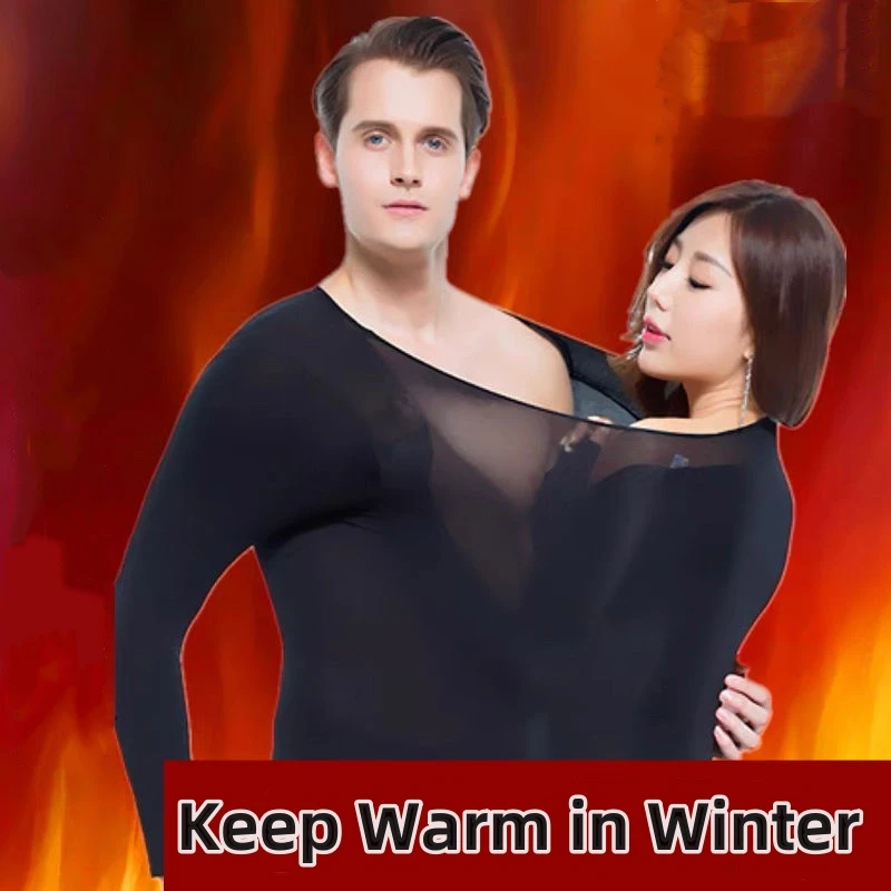 Skiing Thermal Underwear Set Man 2 Pcs Seamless Highly Elastic Autumn Winter Skincare Thermal Shirts Light Long Johns Underpants