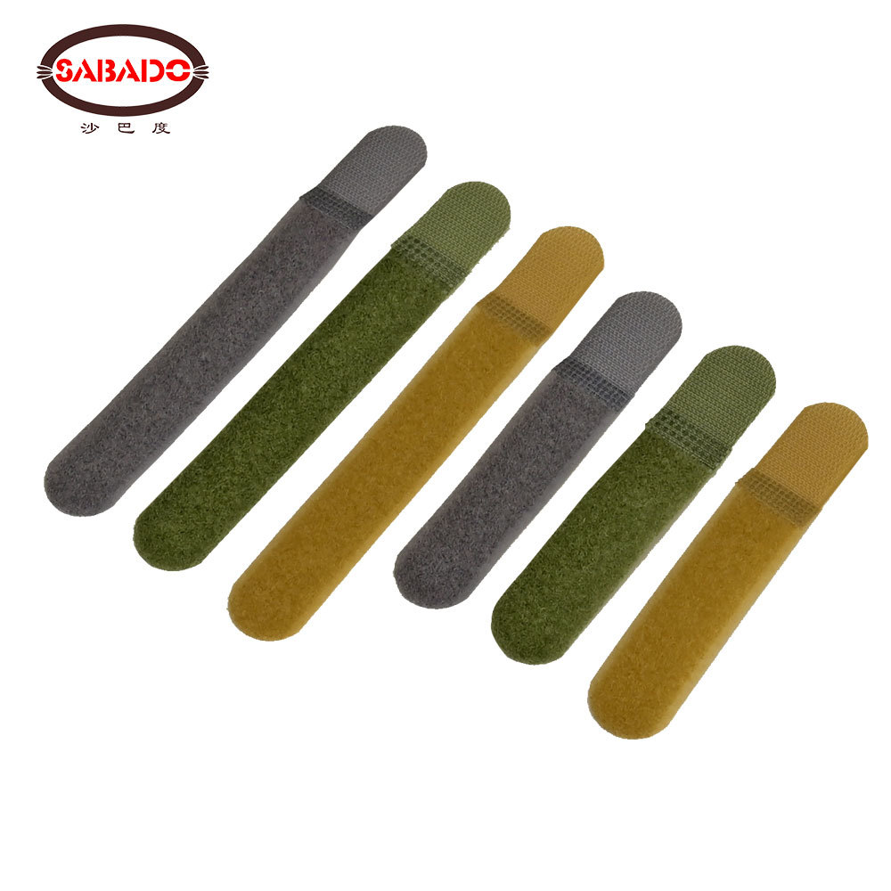 Tactical Molle 2 pcs/pack Cable Ties Cinch Strap Webbing Tidy Organizer Fix Hook Loop Grip Wrapping Cord Reusable Restraints