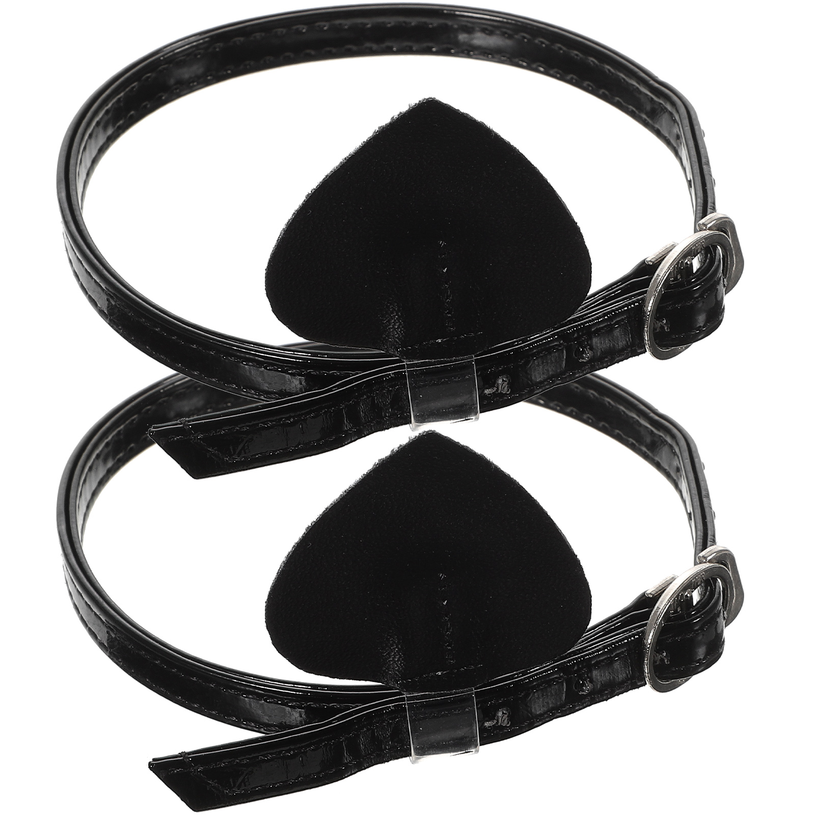 Elastic Shoelaces Buckle for Women High Heel PU Black Pumps Long Lasting Durable Shoe Strings Accessories