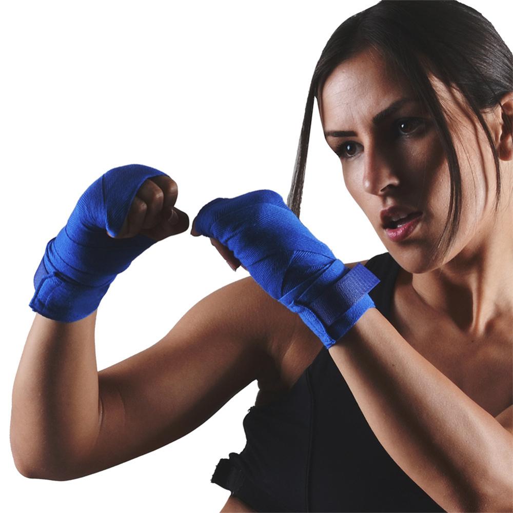 2 PCs/Set Cotton Boxing Handwraps 2.5 m, for Sanda Muay Thai, Taekwondo Training, Kickboxing MMA, Fighting Exercise, THANKSLEE