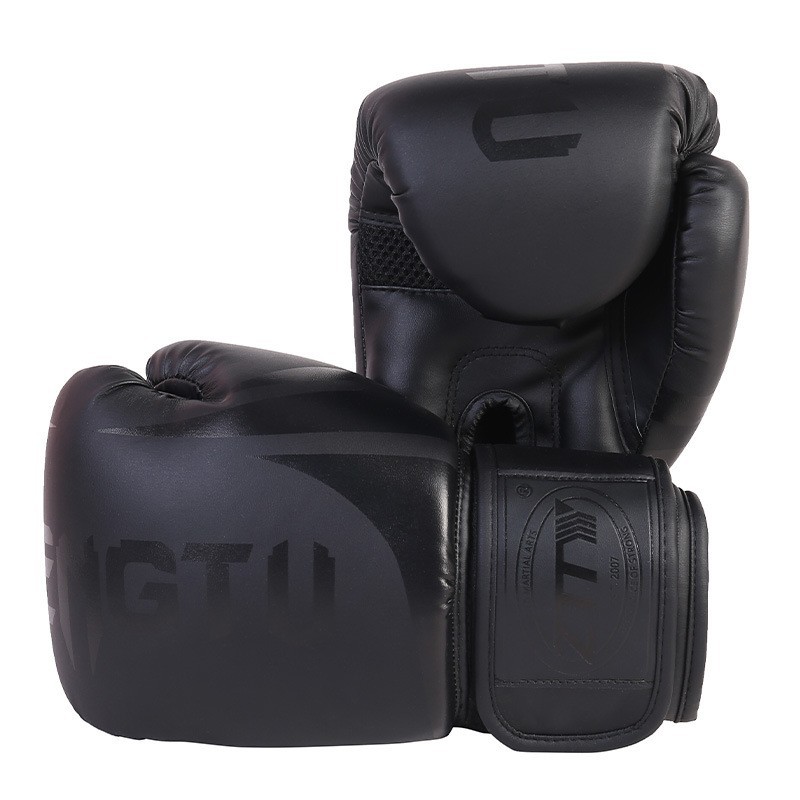Professional Training of Boxing Gloves Protection Tear Resistant PU Boxing Gloves Rubber Plastic Sleeve Thai Boxing Gloves