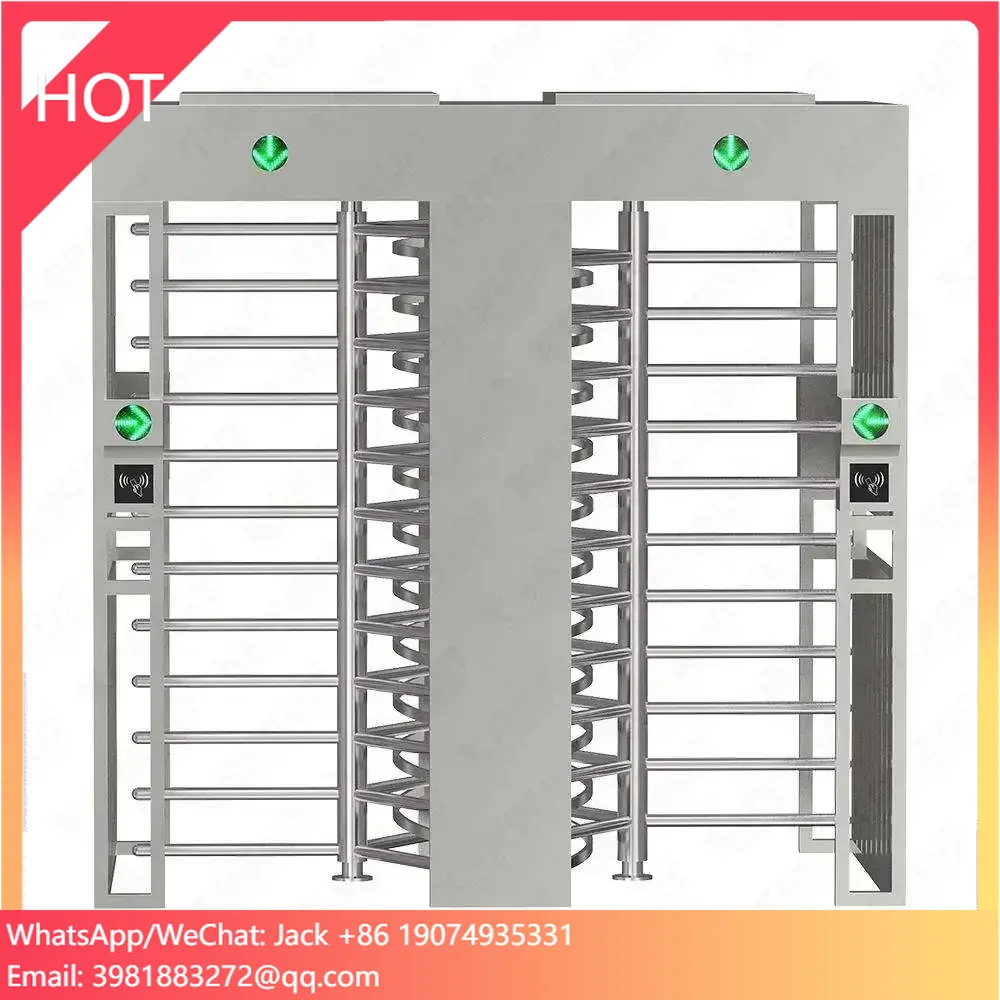 High Quality Full Height Turnstile For Stadium With Card Reader Access Control System Turnstile Full Height For Disabled People