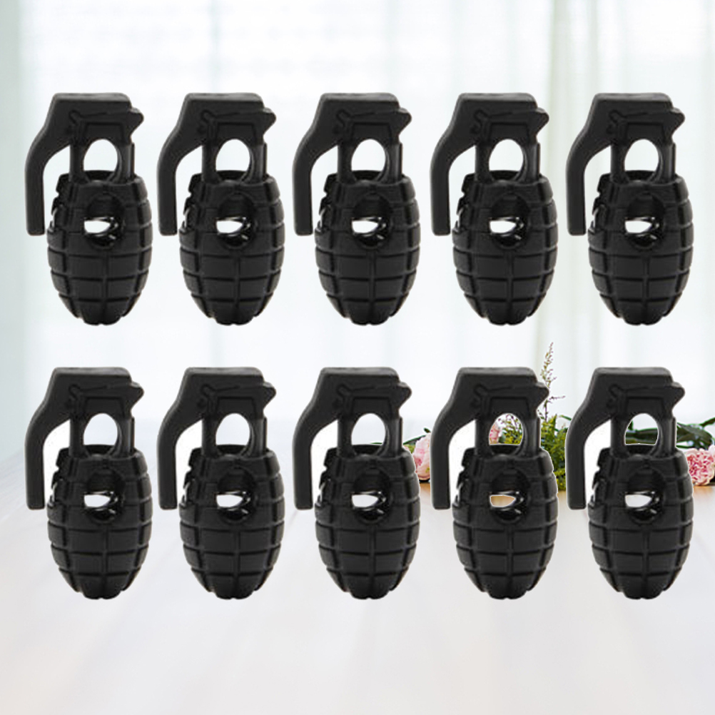 10pcs Clip Shape Easy Shape Shoelace Buckle Tie Firmly Fixed Anti Skid Shoe Shoelace Buckle Accessories