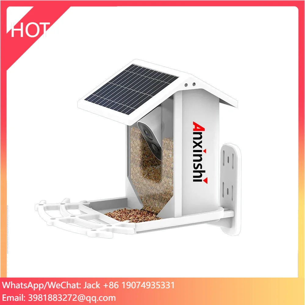 P2P Bird Feeder House IP Camera Solar Battery Camera 2MP Wireless ICSee App IP66