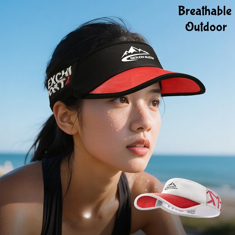 Outdoor Cycling Hollow Top Hat Men Women Summer Marathon Sports Sun Sweat Absorbent Breathable Sunshade Running Hat