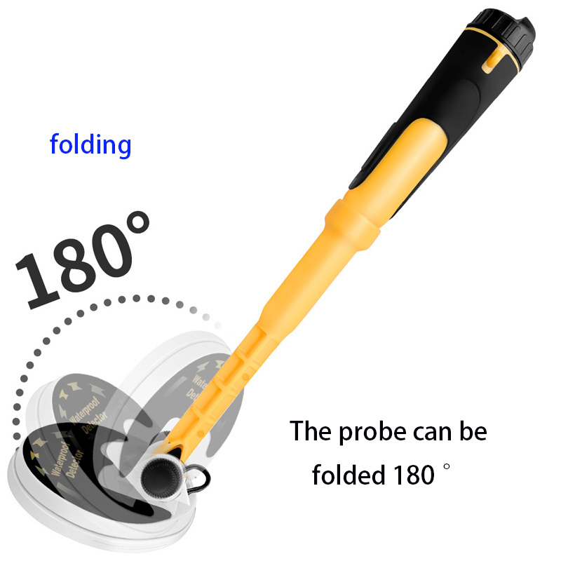 Rechargeable IP68 Waterproof Gold Treasure Hunting Detector 180 Degree Folding Handheld Outdoor Metal Detector Audible Alarm