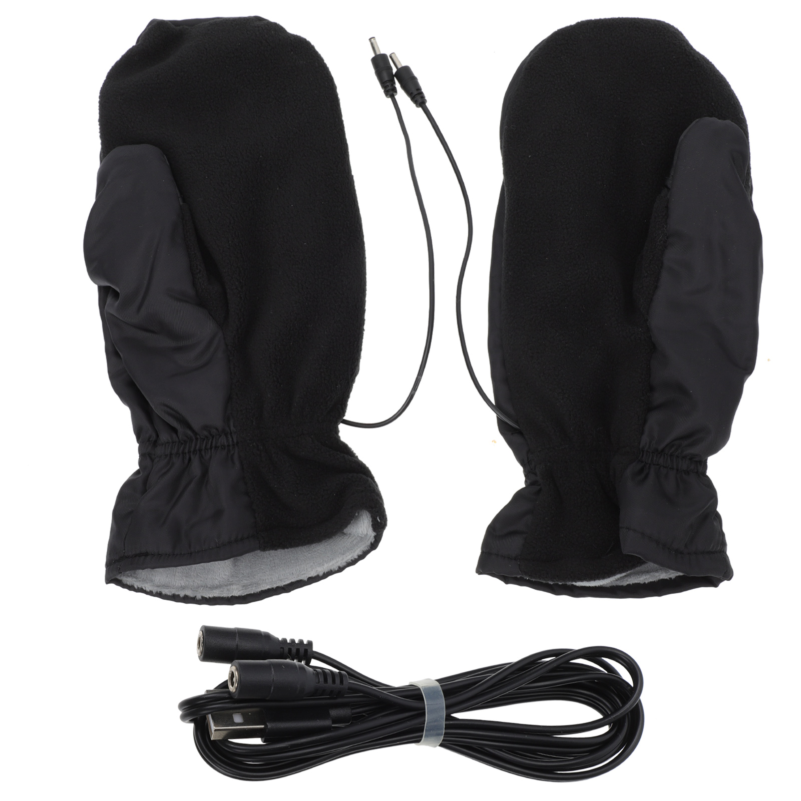 Outdoor Winter Heated Mittens Warm Electric Heated Cycling Skiing Gloves Thermal Motorcycle Glove Windproof Rechargeable USB