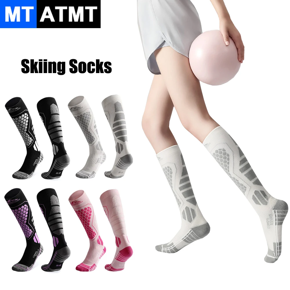 MTATMT 1 Pair Winter Warm Thickeing Ski Stokings Hiking Soks For Men Women Anti-Cold Skiing Outdoor High Sports Stocks