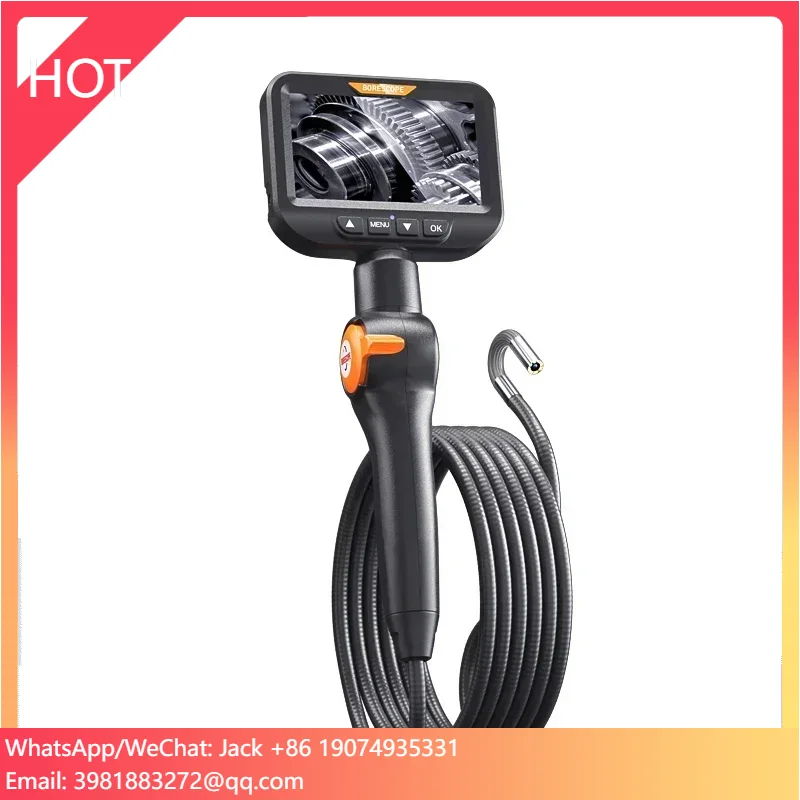 Hot Selling 6mmTwo Direction Rotating  Endoscope 4.3 Inch IPS LCD Car Inspection Machine Endoscope Camera
