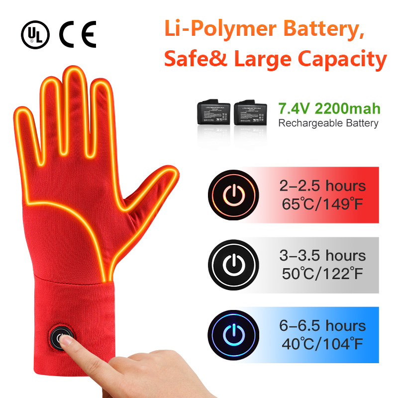 Savior Heat Heated Gloves For Women Electric Rechargeable Battery Heating Gloves for Winter Sports typing Work Gloves For Men