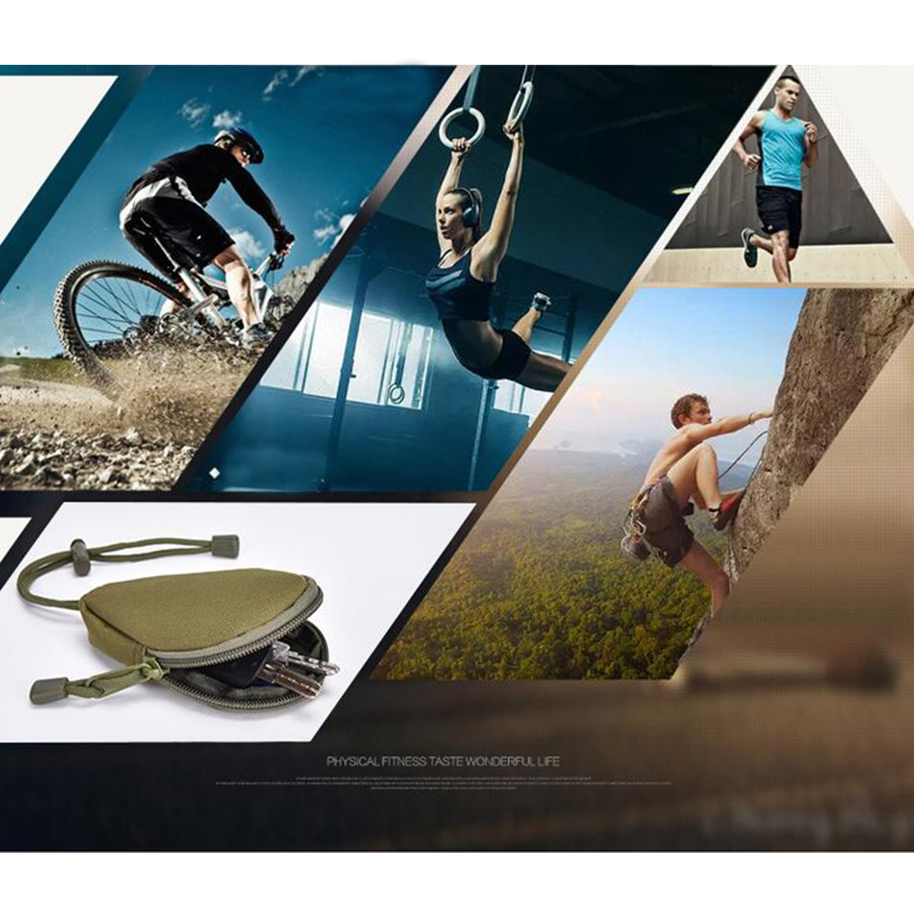 2 Pcs Key Storage Bag Compact Durable Water Resistant Outdoor Suitable For Men Women Students Easy To Carry Quick Closure