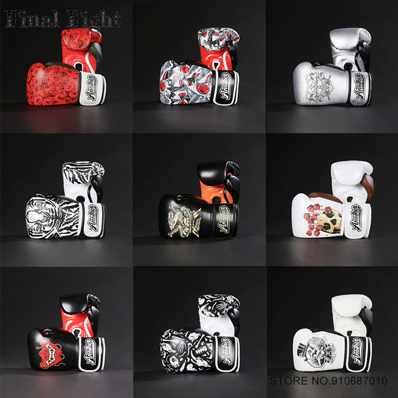 Muay Thai Boxing Gloves Men Women Breathable MMA Gloves Gym Workout Kickboxing Sparring Punching Bag Mitt Work Training Gloves