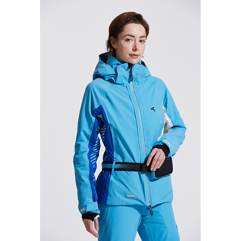 High level Custom Long Winter Tactical  Waterpoof Snow Snowboard Women Warm Ski Jacket