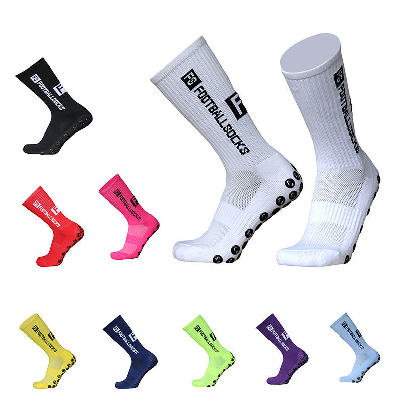 Round 2025 New Football Grip Socks New Style FS Silicone Suction Cup Anti Slip Soccer Socks Sports Men Women Baseball Rugby Sock