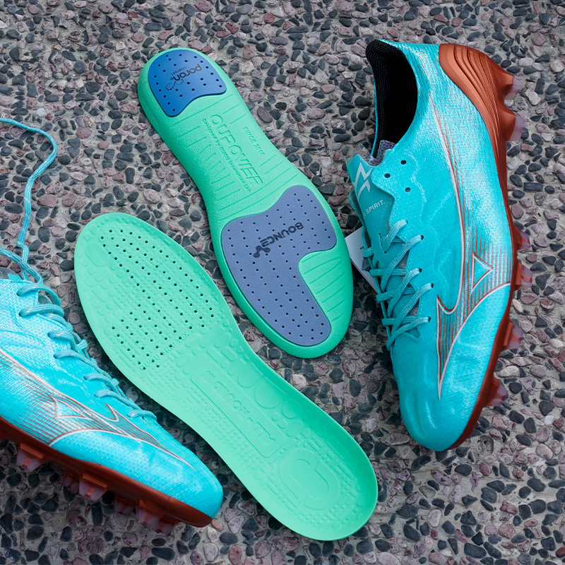 OUPOWER-Soccer Cleat Insoles Insert, Gen3-Slim, Thickens Green Tornado
