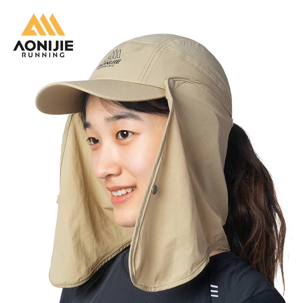 AONIJIE E4626 Unisex Sun Protection Cap Long Detachable Sunscreen Shawl Fishing Hat Suitable for Outdoor Hiking / Desert Travel
